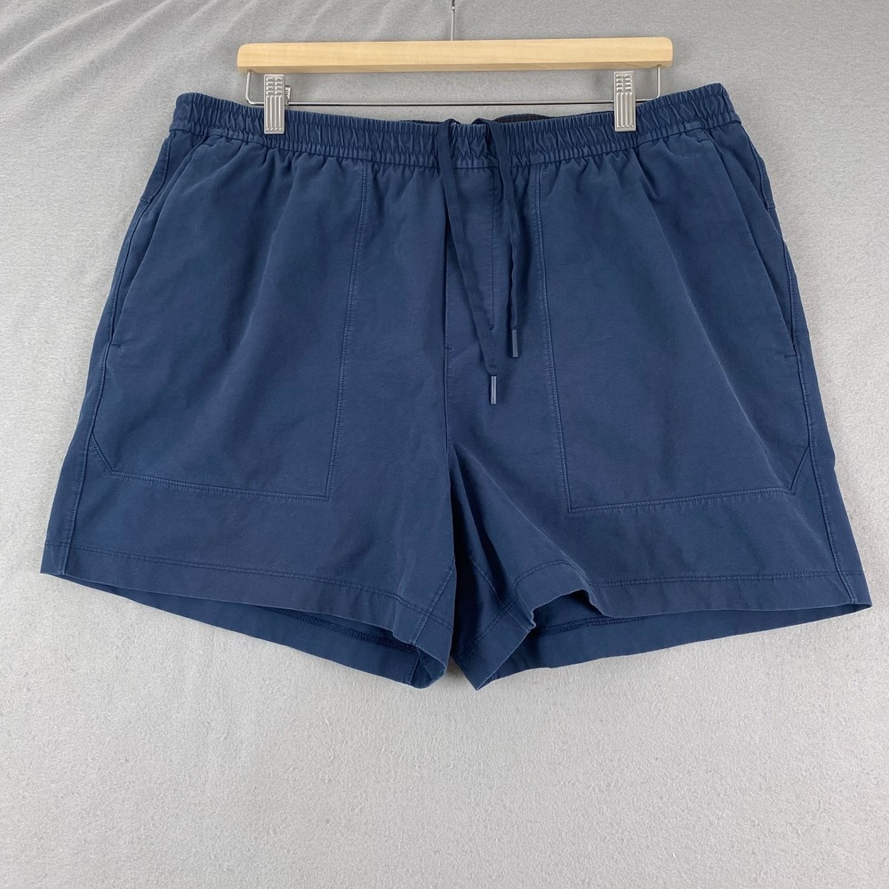 Lululemon Mens Bowline Shorts XXL 2XL Ripstop Shorts Stretch Navy 5"
